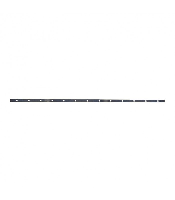 Barre poinçonnée 30x8mm 13 trous ø15mm longueur 190cm pour clôtures et grilles