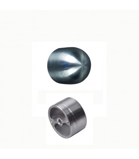Finition bombée Ø42,4mm INOX316 pour rampes en bois