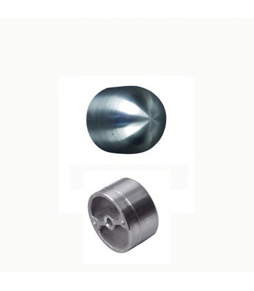 Finition bombée Ø42,4mm INOX316 pour rampes en bois