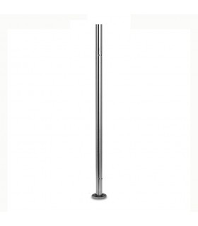 Poteau intermédiaire taraudé montage verre INOX316