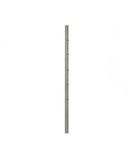 Poteau d'angle fixation à l'anglaise, pour montage cable traversant ø4 ou 6mm INOX 316