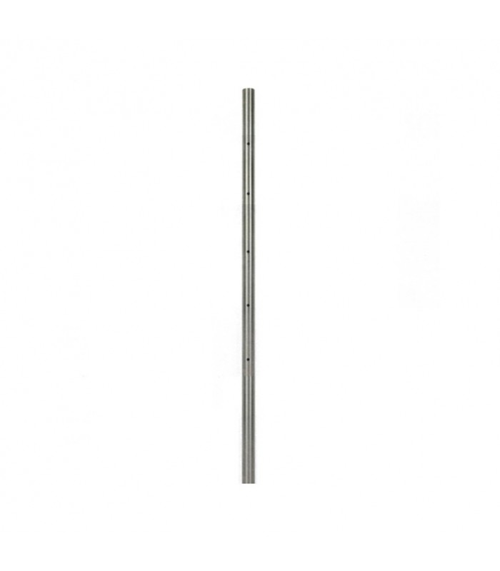 Poteau Ø42,4mm de départ fixation à l'anglaise, pour montage cable traversant ø4 ou 6mm INOX 316