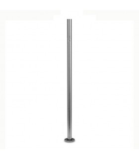 Poteau de départ taraudé montage verre INOX316