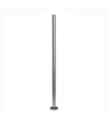 Poteau de départ taraudé montage verre INOX316