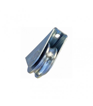 Roulette à visser Ø60mm avec gorge en U pour portails coulissants