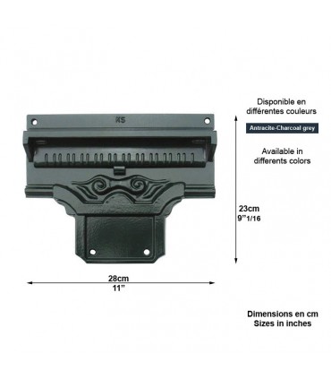 Façades de boite saux lettres décoratives B5 hauteur 23,5