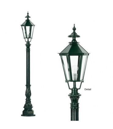 Lampadaire Heidelberg monté sur potelet hauteur 180cm