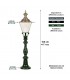 Lampadaire MEDEMBLIK sur potelet 105cm.