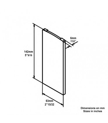 Cache de finition gauche ou droit pour profil IN29301