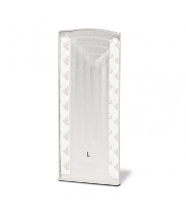 Cache de finition de profilé en U pour habillage de rampant d'escalier.