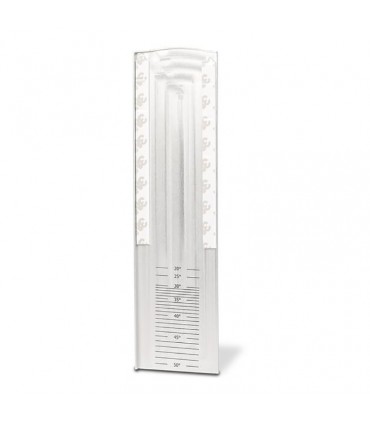 Cache de finition de profilé en U pour habillage de rampant d'escalier.