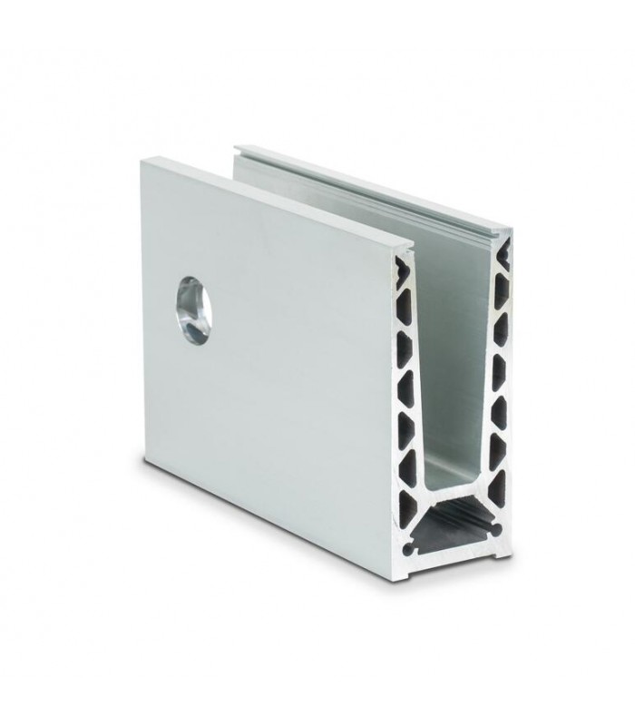 Profil en U aluminium pour garde corps fixation à l'anglaise