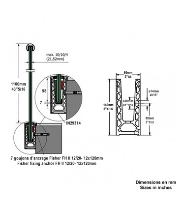 Angle extérieur pour profil IN29311 fixation à l'anglaise