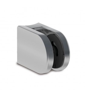 Pince à verre ronde 65x45mm en inox Ø42,4mm avec système multi-verres