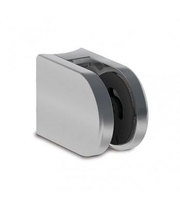 Pince à verre ronde 65x45mm en inox Ø42,4mm avec système multi-verres