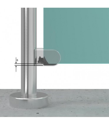 Support pour verre de pince carrée 65x45mm avec système multi-verres