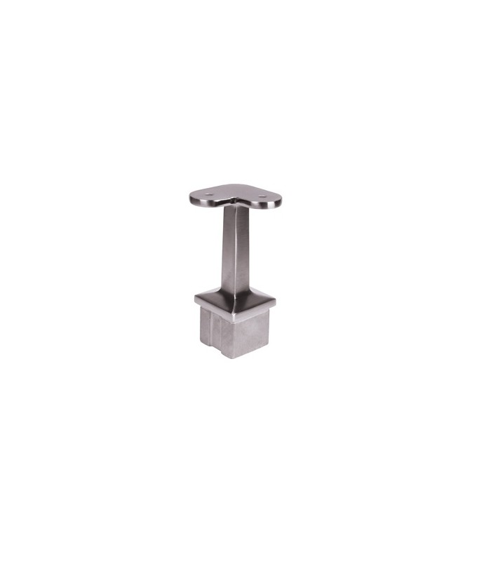 Support d'angle de main courante Ø42,4mm et poteau 40x40mm INOX316
