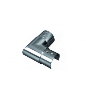 Coude 90° horizontal de main courante inox 316 ronde Ø42,4mm