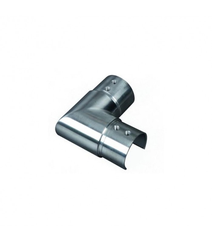 Coude 90° horizontal de main courante inox 316 ronde Ø42,4mm