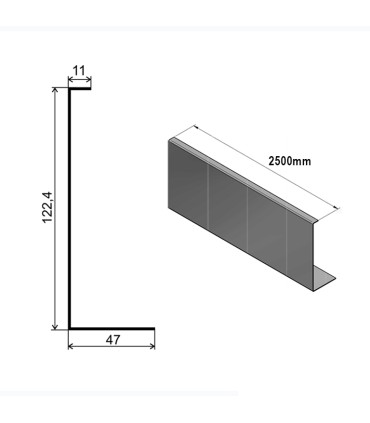 Revêtement de finition frontale pour rail avec fixation à l'anglaise