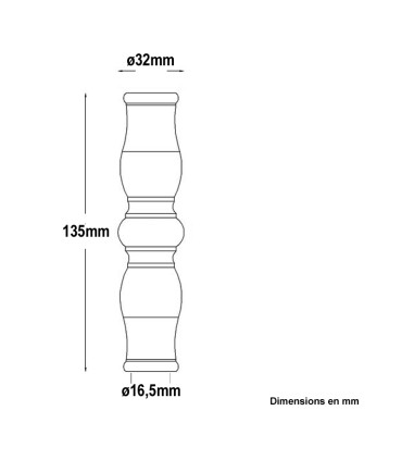 Manchons Garnitures 135mm alésage ø16mm haute acier tourné sans vis de blocage pour ronds