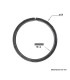 Cercle diamètre 114mm ext plat de 16x4mm en acier roulé non soudé.