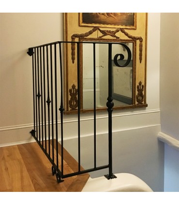 Balustre à motif central hauteur 1000mm  rond ø14mm forgé grenaille droit