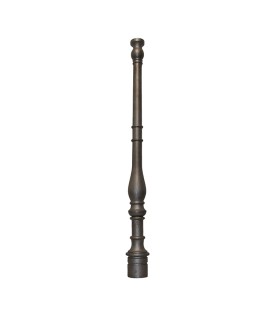 Poteaux fonte 950mm base rond de ø75mm galbé avec colerette