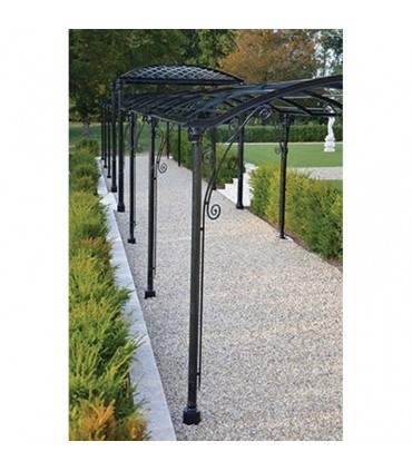 Poteaux colonne 2500mm rond de ø80mm en fonte rainé sur la longueur