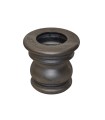 Chapiteau en  fonte hauteur 190mm pour tube ø100mm extérieur de poteau colonne