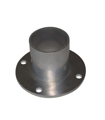 Fixation basse 70mm pour tube ø80mm aluminium  de poteau modulaire