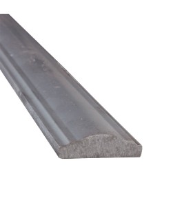 Main courante acier 50x14mm longueur 3m en acier mouluré