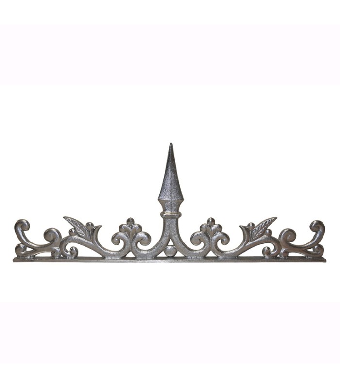 Ornement pointe de lance 500x200mm épaisseur 9mm pour clôtures et portails