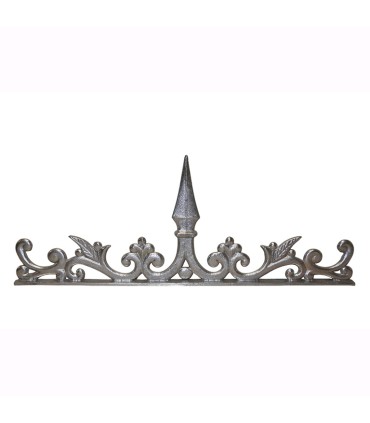 Ornement pointe de lance 500x200mm épaisseur 9mm pour clôtures et portails