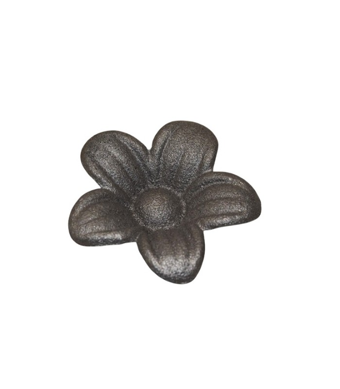 Rosace aluminium Ø80mm épaisseur 25mm décoration fleur ouverte