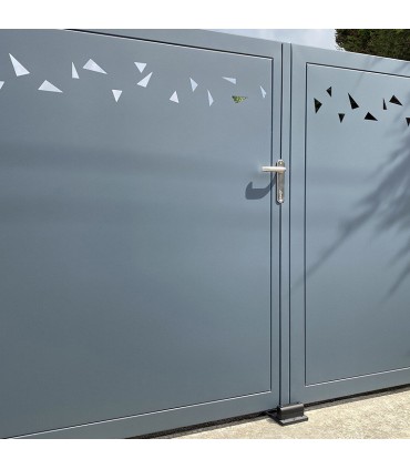 Sabot de portail butoir pour verrou ø20mm réglable de 40à60mm à fixer au sol