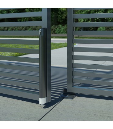 Sabot de portail butoir pour verrou ø20mm réglable de 40à60mm à fixer au sol