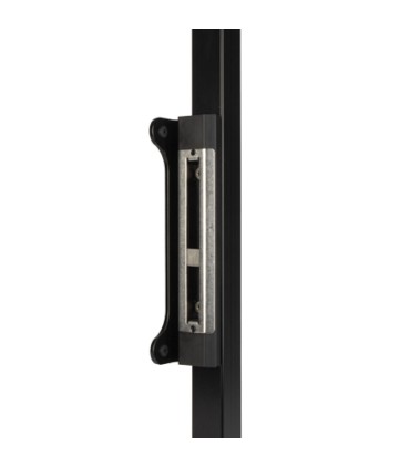 Gâche acier inoxydable en applique 40 à 60mm pour serrure à encastrer