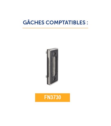 Serrure à code mécanique LLKZ Léonardo mécanisme INOX pour portails coulissants 60x60mm