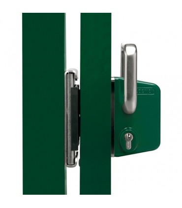 Serrure à crochet mécanisme INOX LSKZ 80x80 pour portails coulissants
