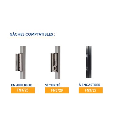 Serrure LOCINOX à code électronique LOKQ mécanisme INOX pour portillons tube 40 à 60mm