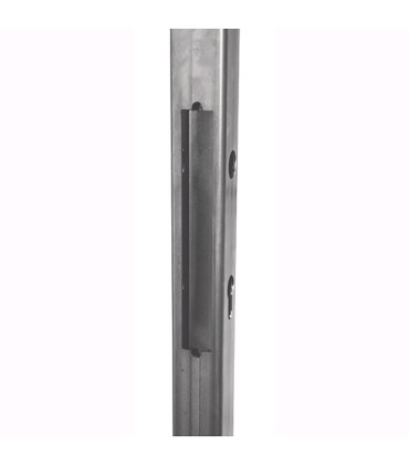 Tube pré-usiné 3 faces 40x40mm longueur 2m pour serrure Locinox FN3713