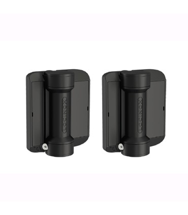 Lot de 2 charnières à ressort 180° LOCINOX Serval compact et ferme-porte