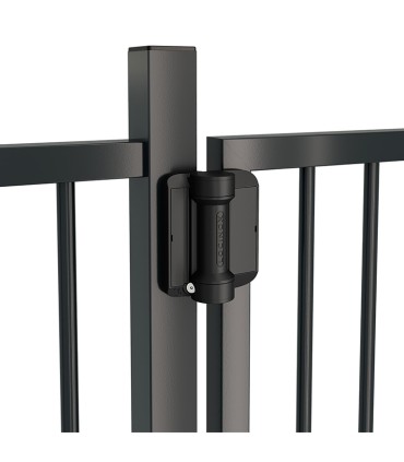 Lot de 2 charnières à ressort 180° LOCINOX Serval compact et ferme-porte