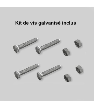 Poteau intermédiaire A SCELLER pour grille de clôture modèle ELEGANCE