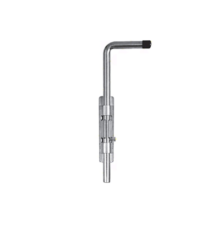 Verrou pistolet 400mm rond de ø16mm acier forgé à souder ou visser