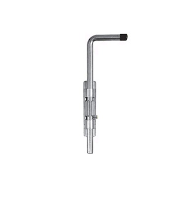 Verrou pistolet 400mm rond de ø16mm acier forgé à souder ou visser