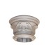 Chapiteau hauteur 125mm pour tube ø80mm cannelé aluminium poteau modulaire