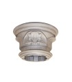 Chapiteau hauteur 97mm pour tube ø80mm cannelé aluminium poteau modulaire