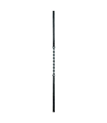 Balustre art déco 900mm 2 ronds ø10mm accolés avec torsade centralere